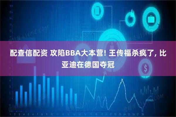 配查信配资 攻陷BBA大本营! 王传福杀疯了, 比亚迪在德国夺冠