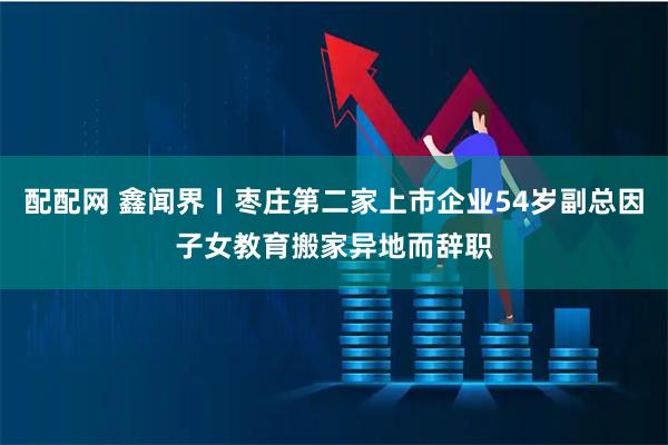 配配网 鑫闻界丨枣庄第二家上市企业54岁副总因子女教育搬家异地而辞职
